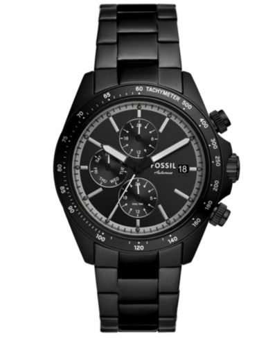 Fossil Мужские часы Autocross, 42mm, черная нержавеющая сталь
