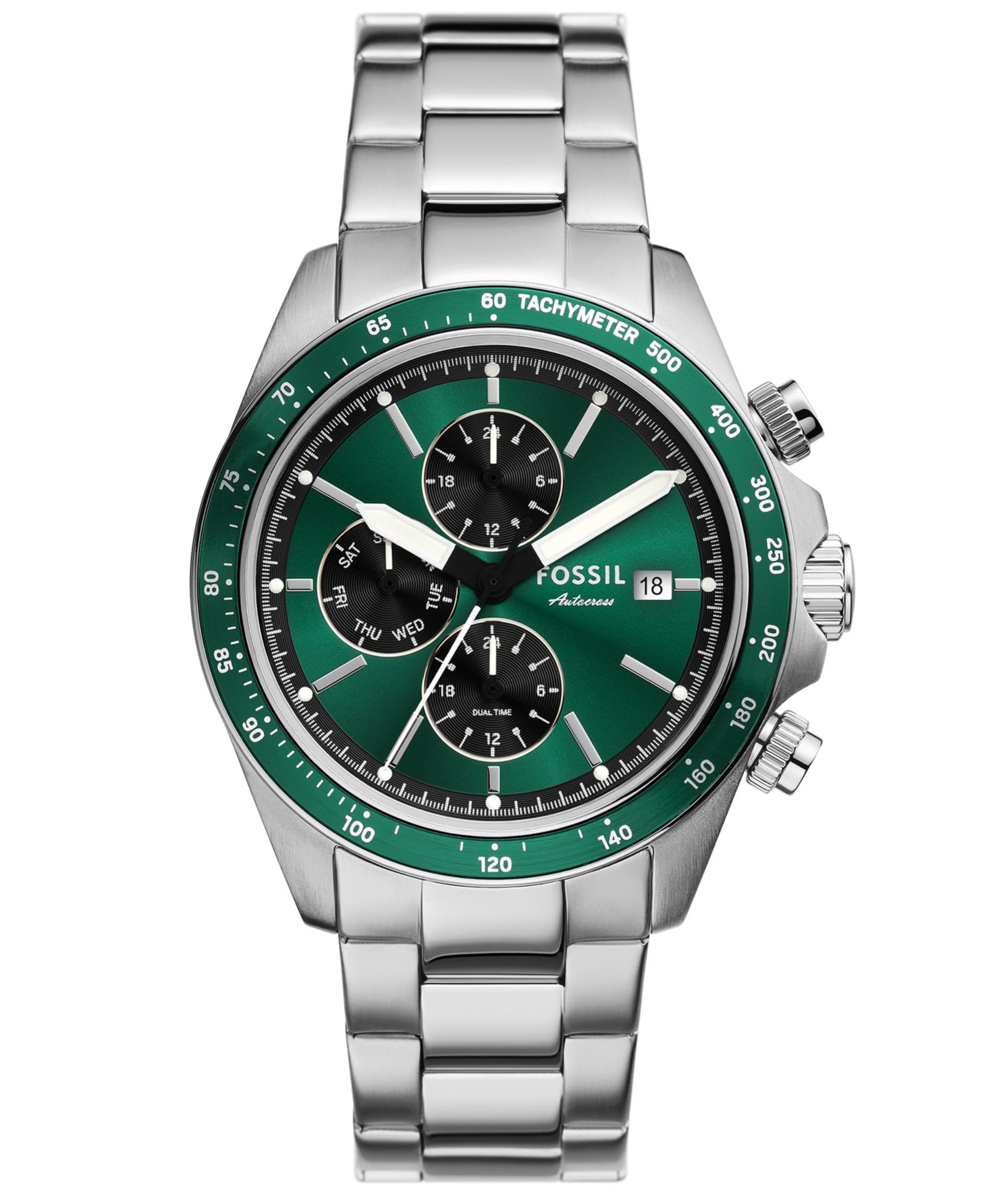 Мужские часы Fossil Autocross Multifunction Stainless Steel, 42mm