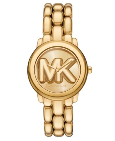Michael Kors Женские часы Phoebe Three-Hand Gold-Tone Stainless Steel, 36mm