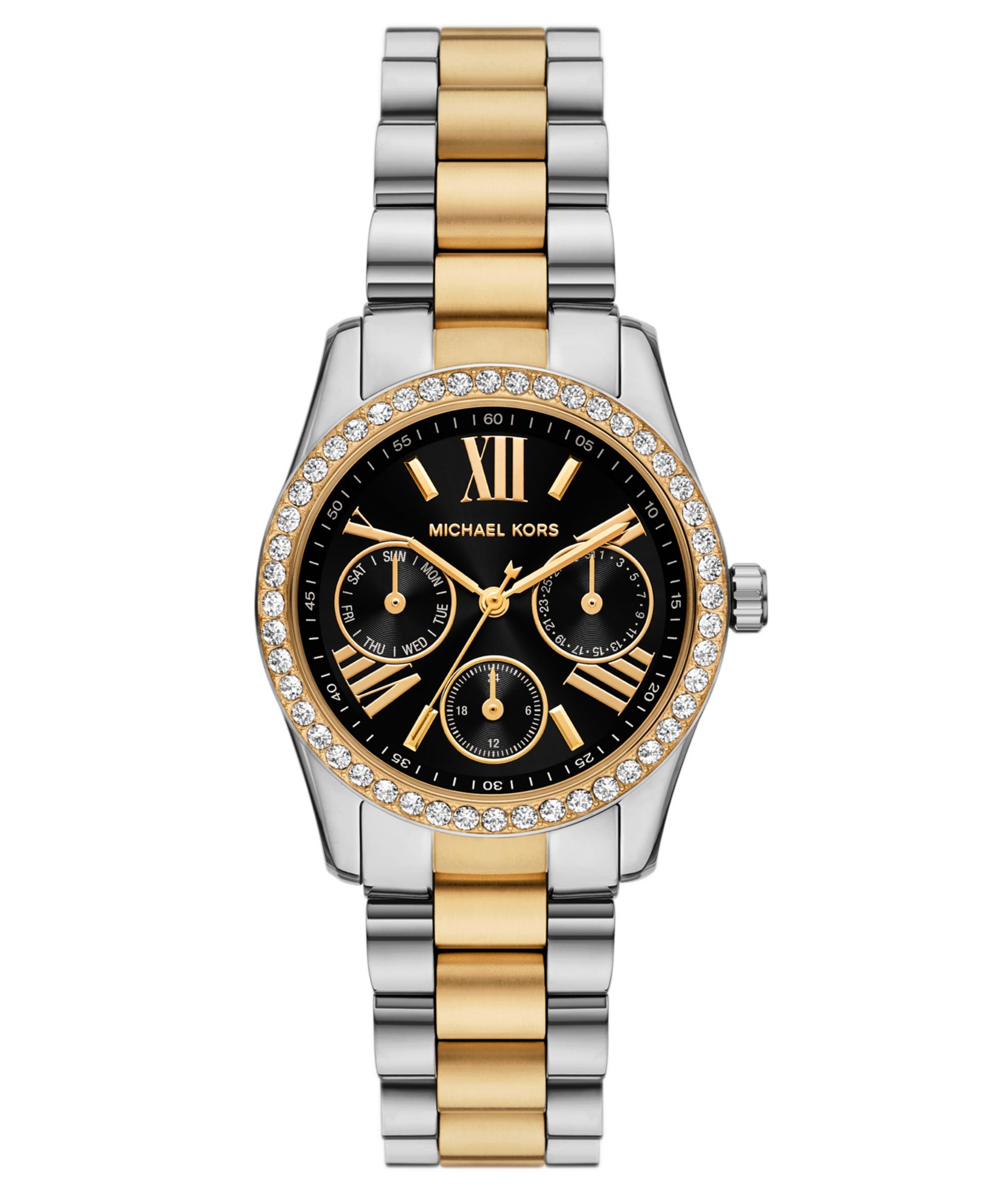 Women's Lexington Lux Multifunction Two-Tone Stainless Steel Watch, 34mm