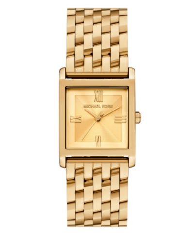 Women's Georgie Three-Hand Gold-Tone Stainless Steel Watch, 27mm