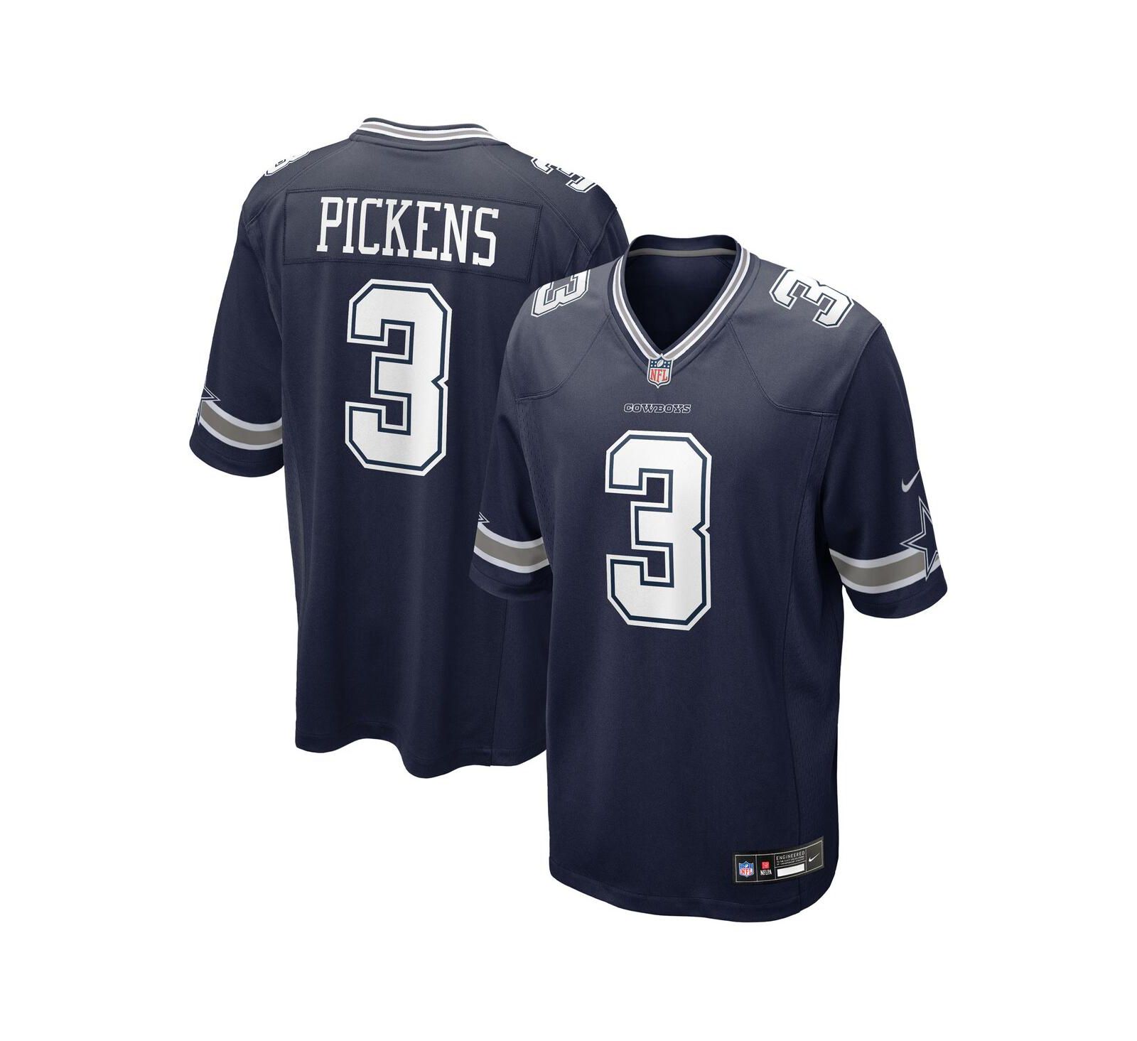 Nike Мужская джерси Dallas Cowboys George Pickens темно-синего цвета
