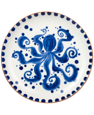 Euro Ceramica Costa Azul Octopus Round Platter