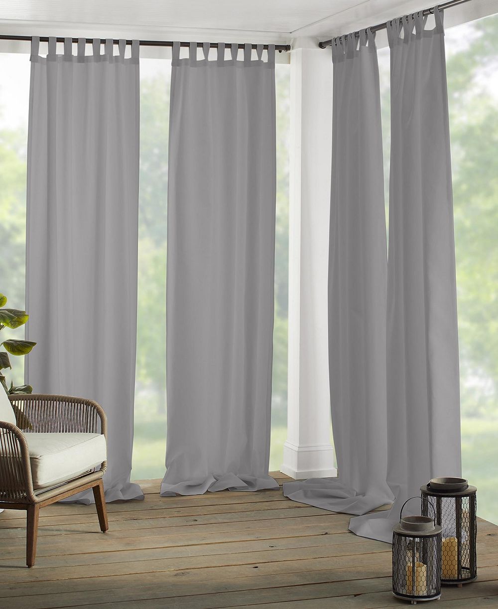 Занавески Elrene Home Fashions Matine Solid Tab Top