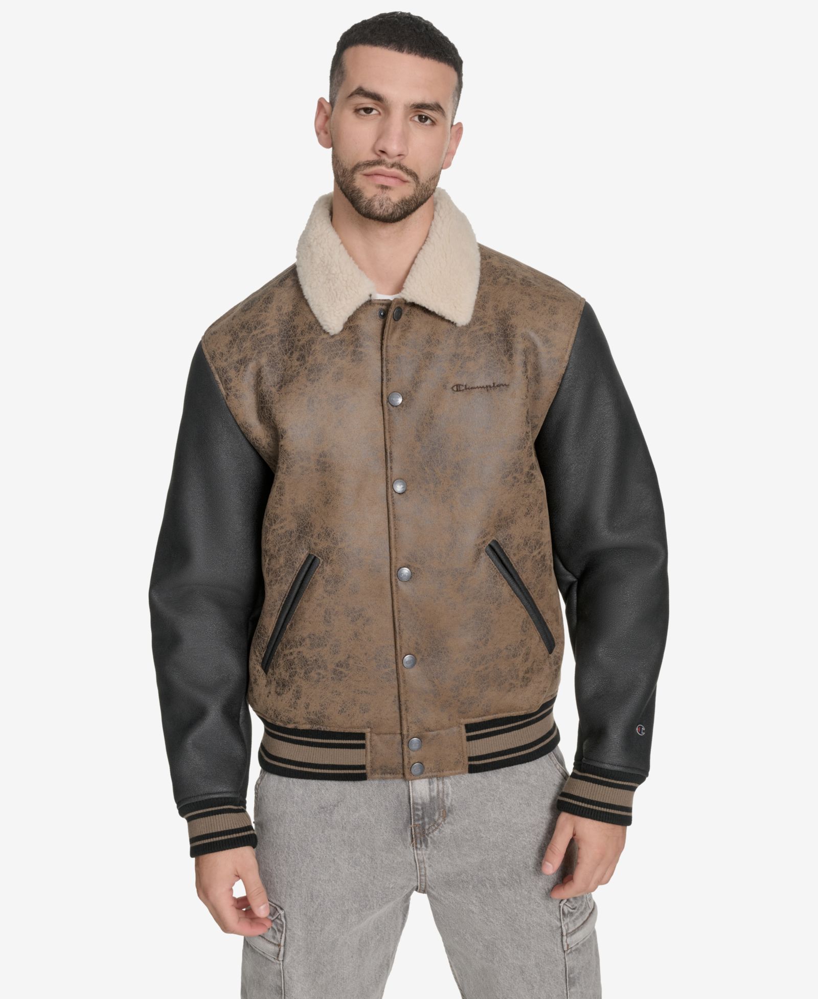 Мужская куртка Champion Faux Shearling Varsity