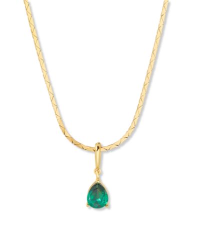 Короткая подвеска-кулон brook & york Gold Plated Melrose Teardrop