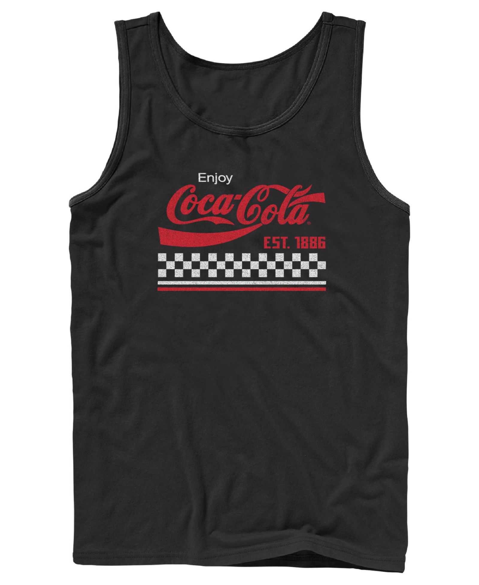 Fifth Sun Men's Coke Checker Stripe Tank Top