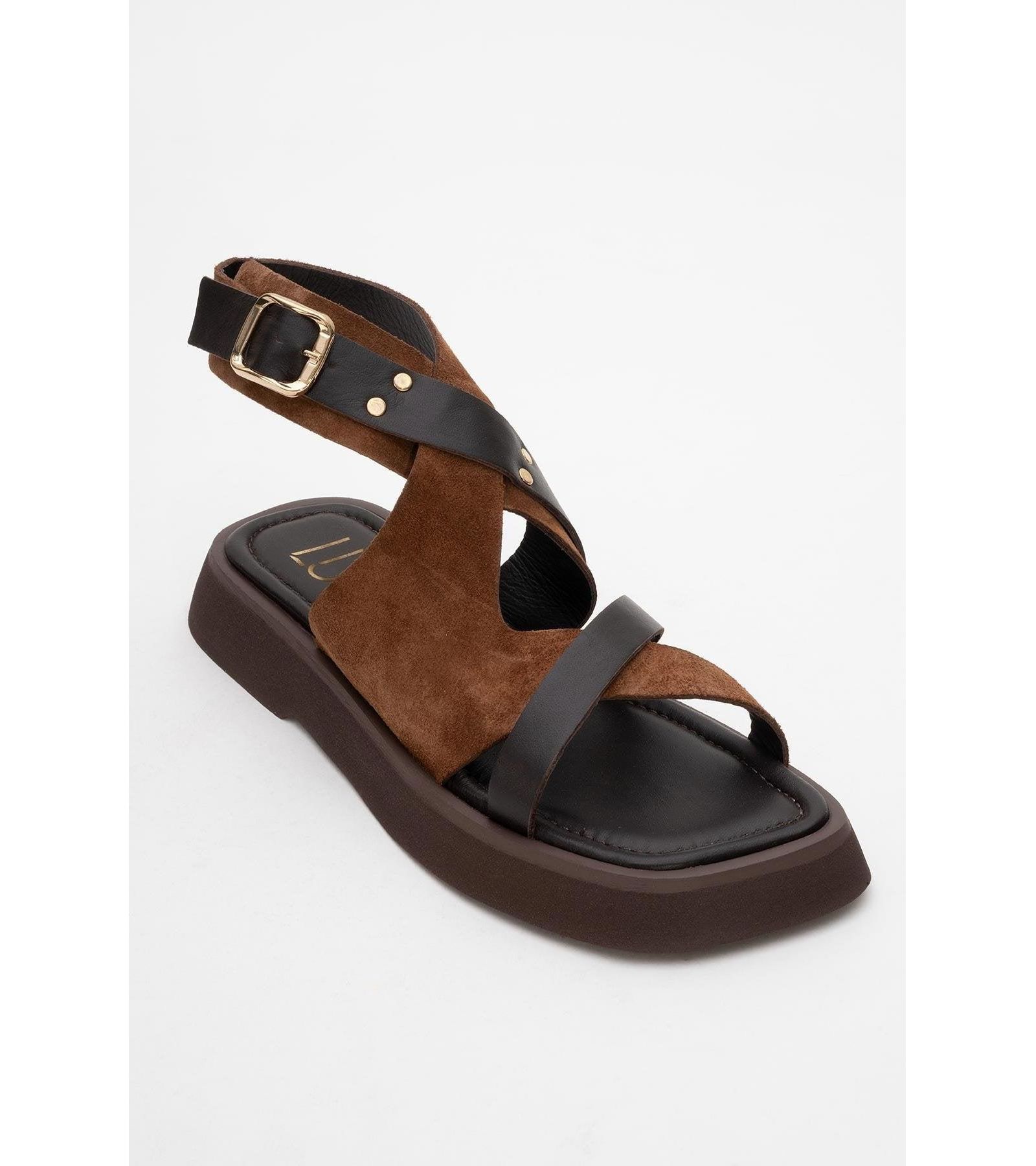 Minnea Suede Leather Sandal Женский