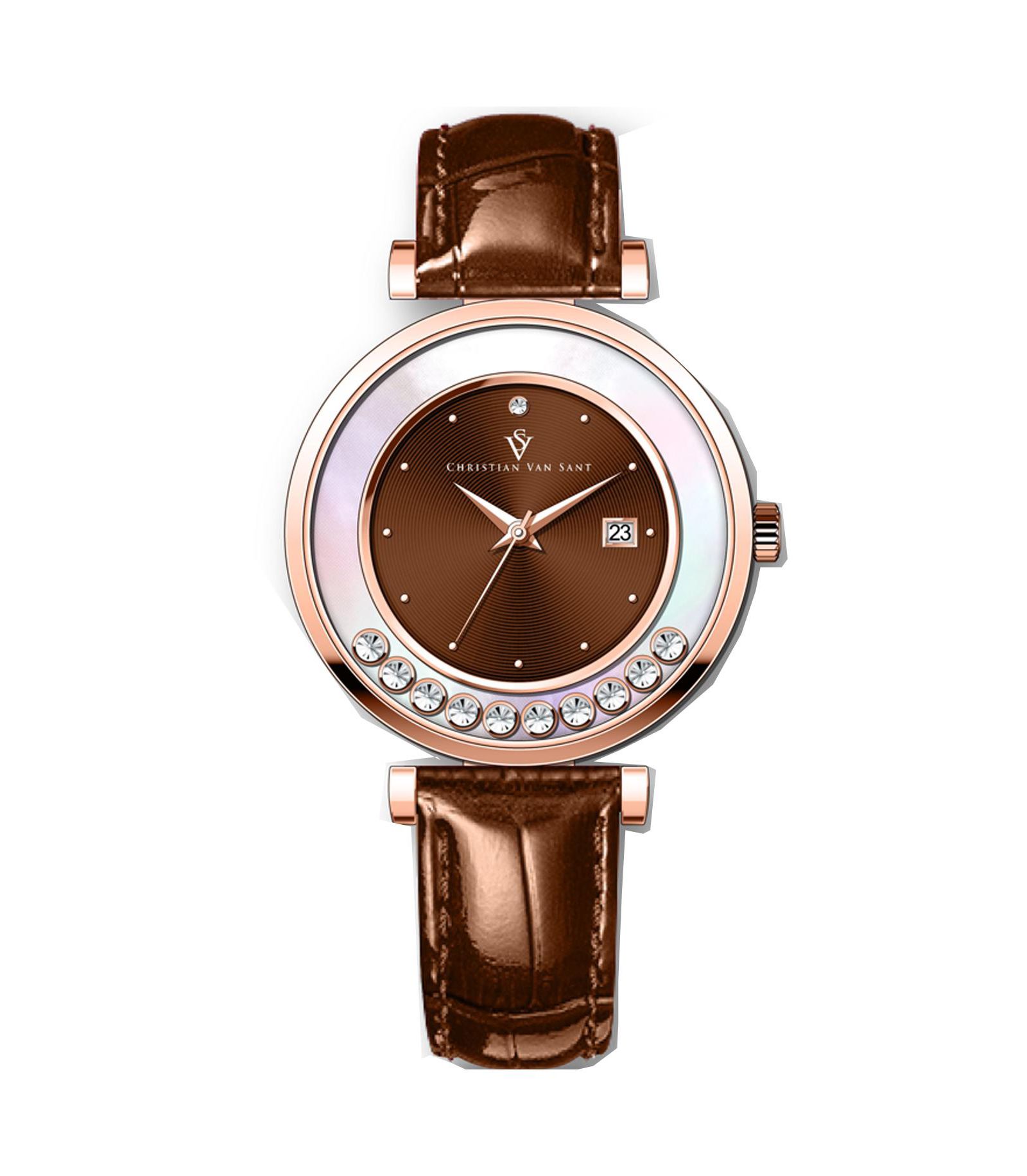 Женские часы Christian Van Sant Bria Brown Dial - CV3817