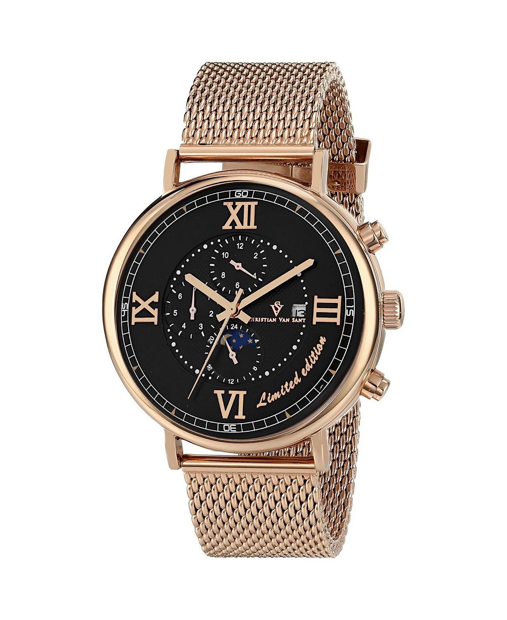 Christian Van Sant Men's Somptueuse LTD Black Dial Watch - CV1154
