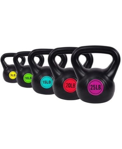 Набор гирь для тренировок Sporzon! Wide Grip Kettle Bell 5, 10, 15, 20, 25lb