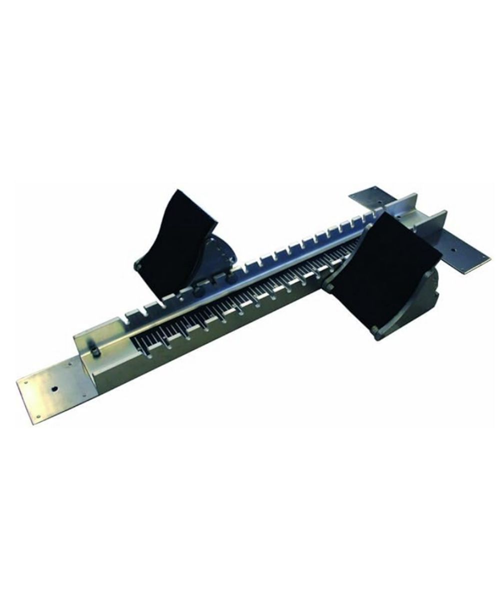 Grand Prix Starting Block, Aluminum Cast, Rust-Proof Steel Channel, Adjustable Pedals with 4 Angles, 3 Anchor Nails, Durable & Stable Design