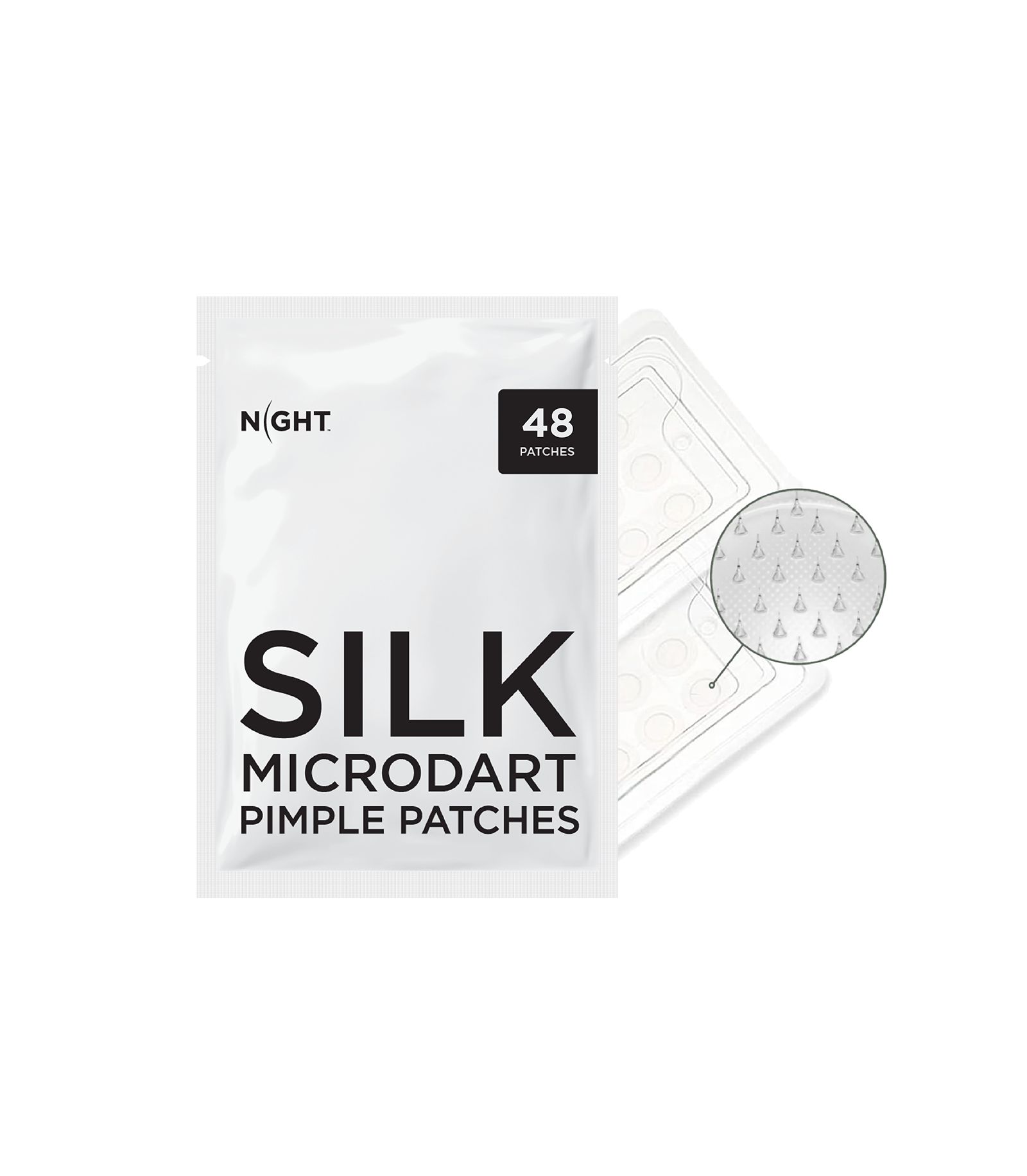 NIGHT Silk + Salicylic Acid Microdart Pimple Patches 48-Pack