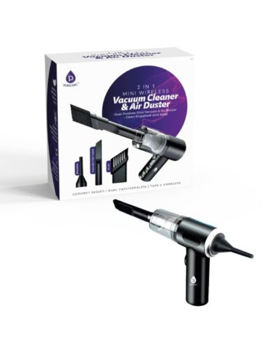 PURSONIC 2-in-1 Mini Wireless Vacuum Cleaner & Air Duster  Powerful, Portable & Rechargeable
