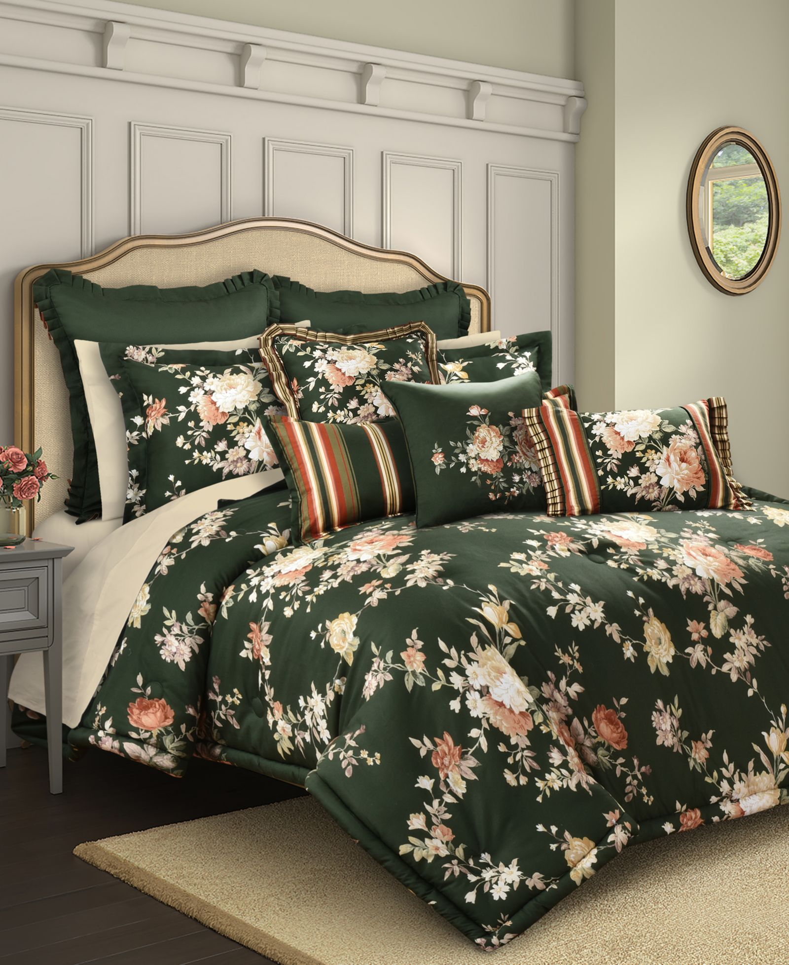 J. Queen Cottage Brittany Cotton 3-Pc. Comforter Set, King/California King