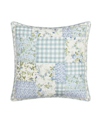 J. Queen Cottage Karalena Cotton Quilted Decorative Pillow, 20 x 20"
