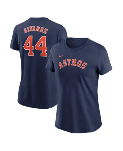 Женская футболка Nike Yordan Alvarez Houston Astros Fuse, синяя