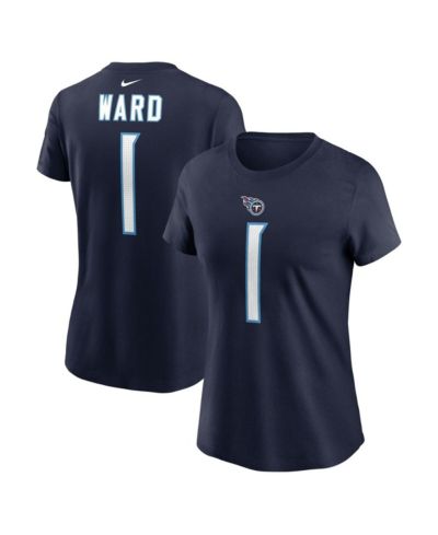 Женская футболка Nike Cam Ward Navy Tennessee Titans 2025 NFL Draft First Round Pick Name & Number