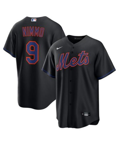 Мужская реплика джерси Nike Brandon Nimmo New York Mets в цвете Black