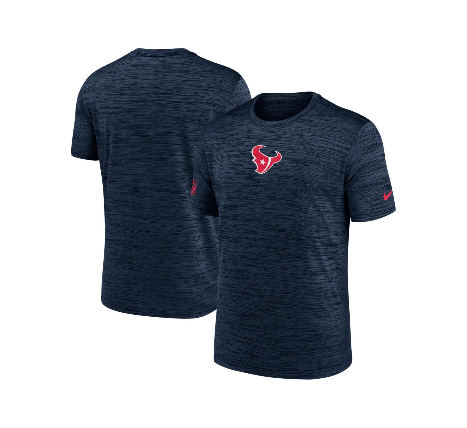 Мужская футболка Nike Navy Houston Texans Big & Tall Sideline Velocity Performance