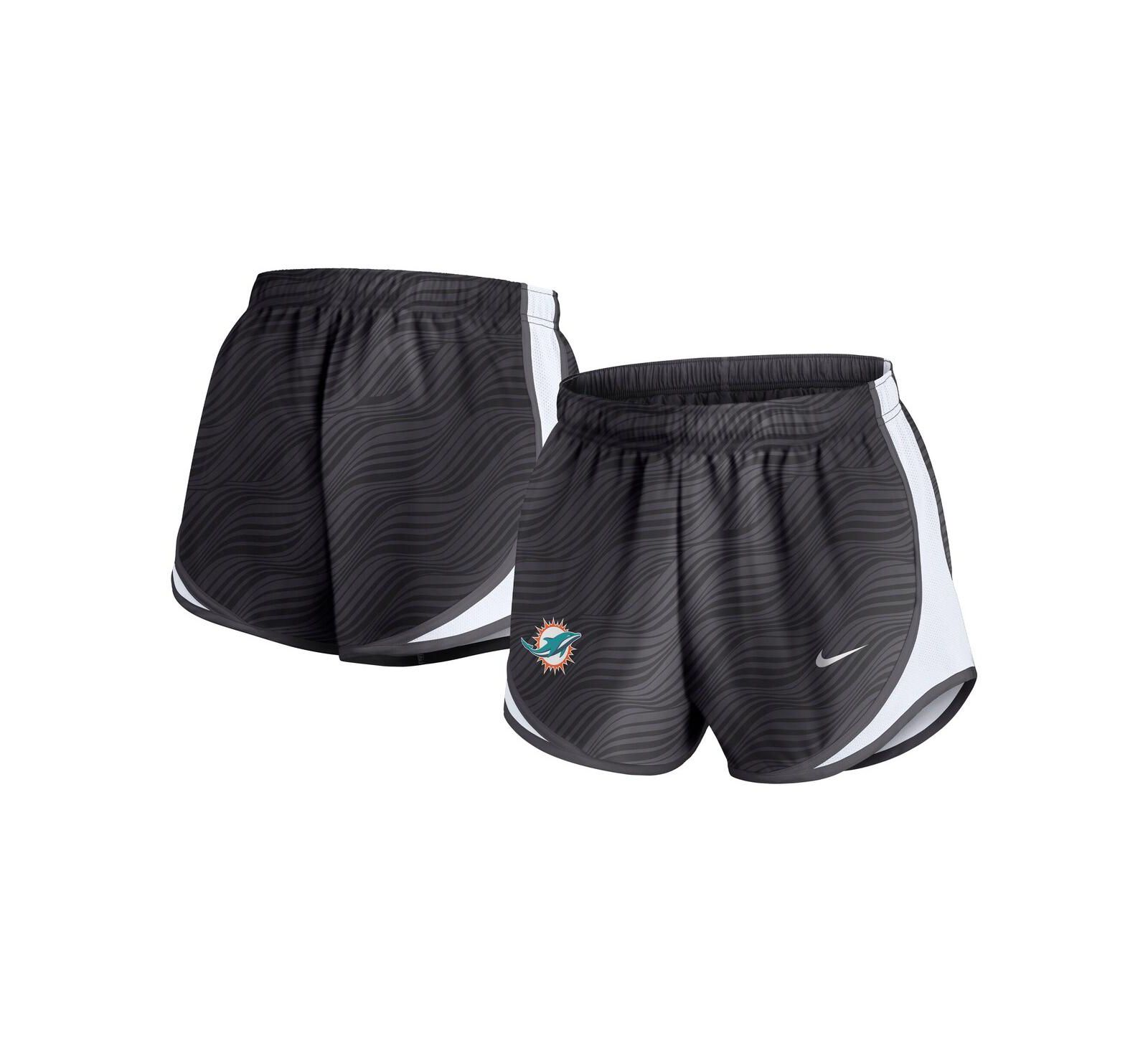 Nike Women's Anthracite Miami Dolphins Tempo Performance Shorts