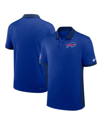 Nike Men's Royal Buffalo Bills Sideline Victory Stripe Performance Polo Shirt