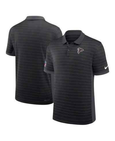 Мужская рубашка-поло Nike Black Atlanta Falcons Sideline Victory Stripe Performance