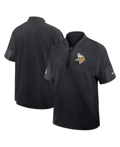 Мужская куртка Nike Minnesota Vikings Sideline Short Sleeve Quarter-Zip Performance Coach