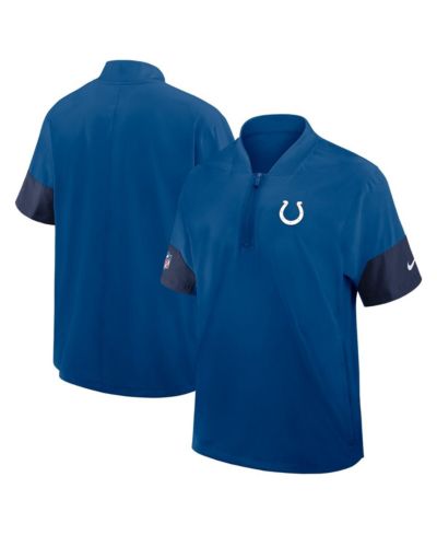 Мужская ветровка Nike Royal Indianapolis Colts с коротким рукавом и молнией