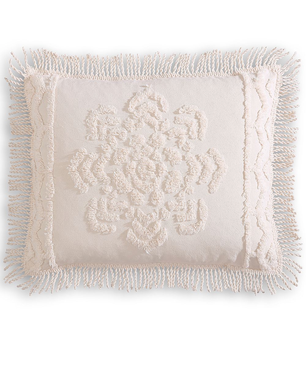 Beatrice Home Fashions наволочка Lotus Chenille Lightweight Sham, Standard