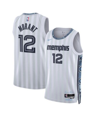 Nike Men's and Women's Ja Morant White Memphis Grizzlies 2025/26 City Edition Swingman Jersey