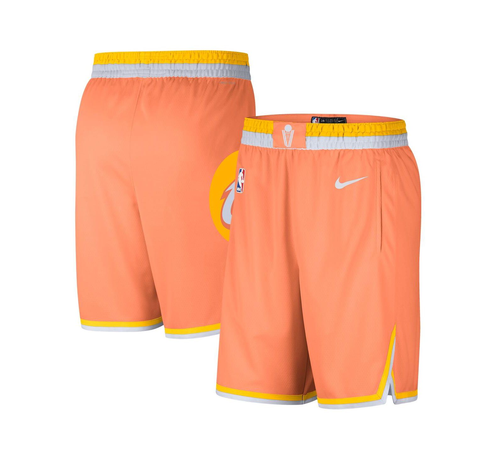 Мужские шорты Nike Orange Cleveland Cavaliers 2025/26 City Edition Remix Dri-FIT Swingman