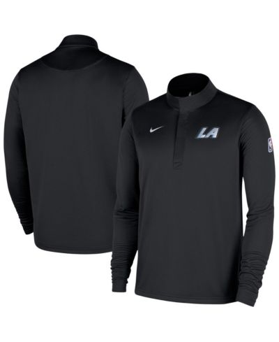 Мужская полумолния Nike Black LA Clippers 2025/26 City Edition Remix Authentic Coaches Dri-FIT