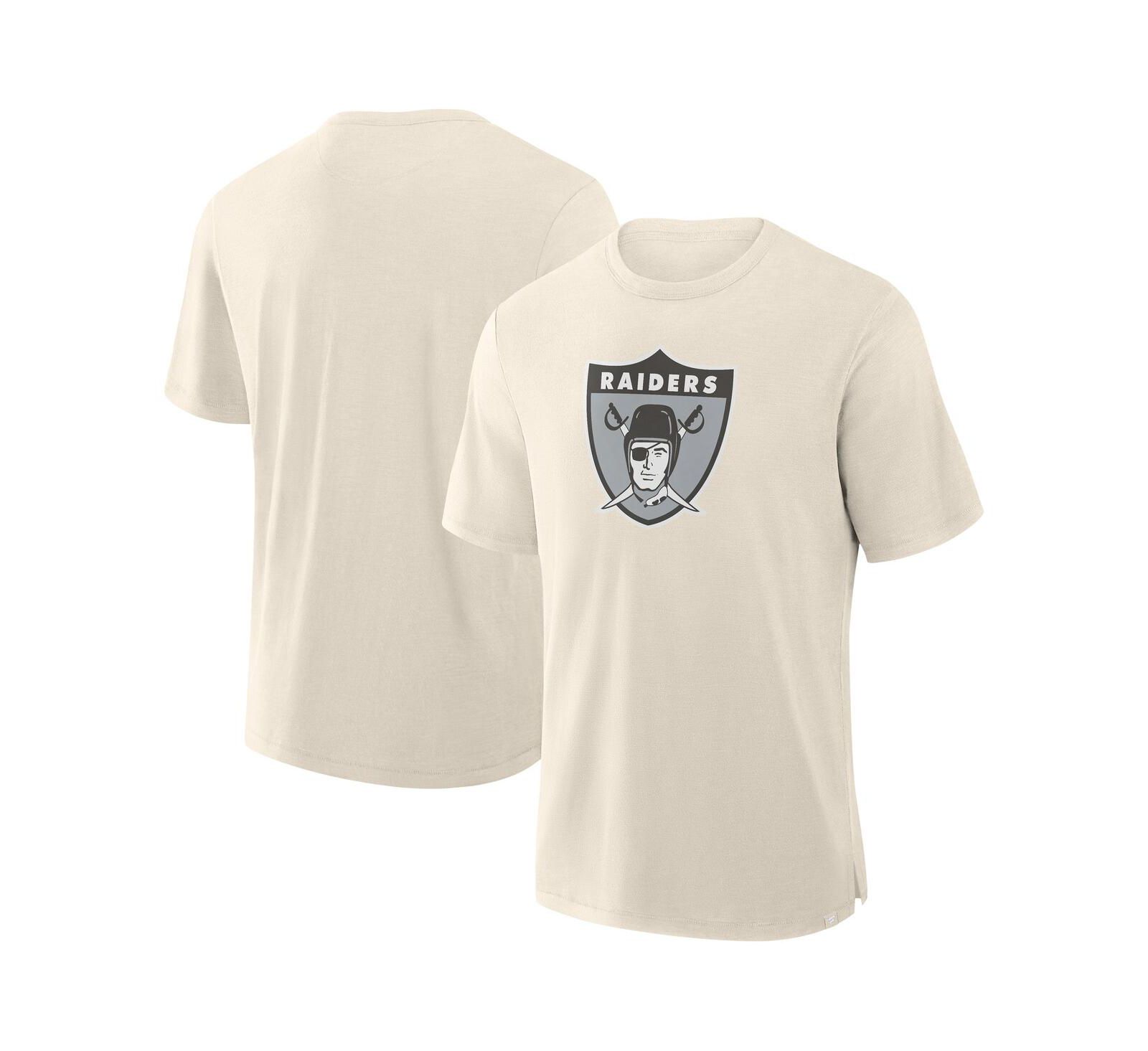 Fanatics Мужской Cream Las Vegas Raiders Slub T-Shirt