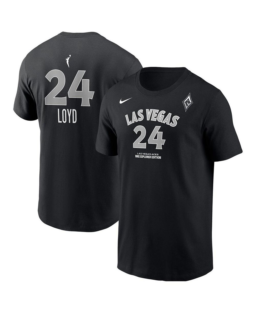 Мужская футболка Nike Jewell Loyd Black Las Vegas Aces Explorer Edition