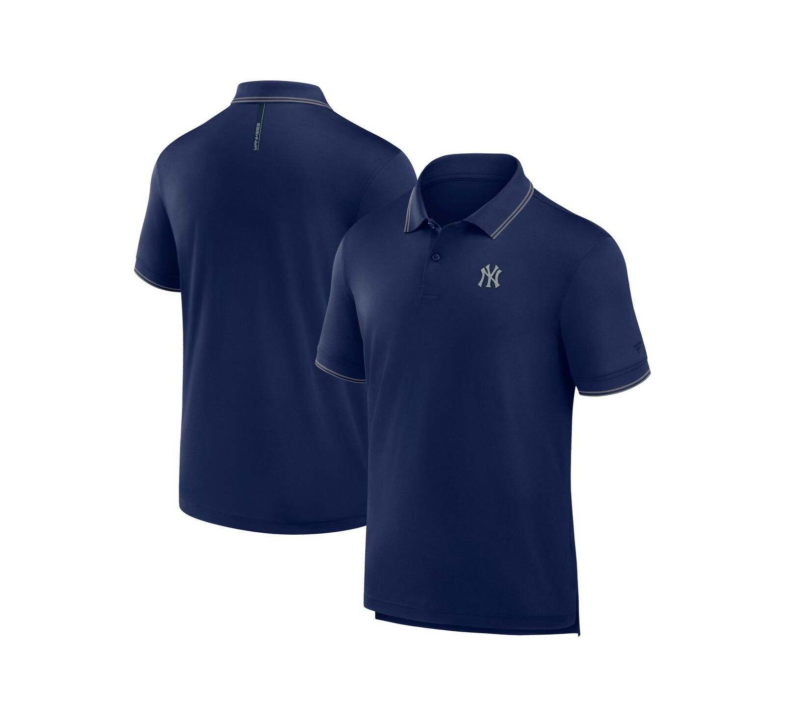 Поло рубашка Fanatics Men's Navy New York Yankees Front Office Move Mono Pique