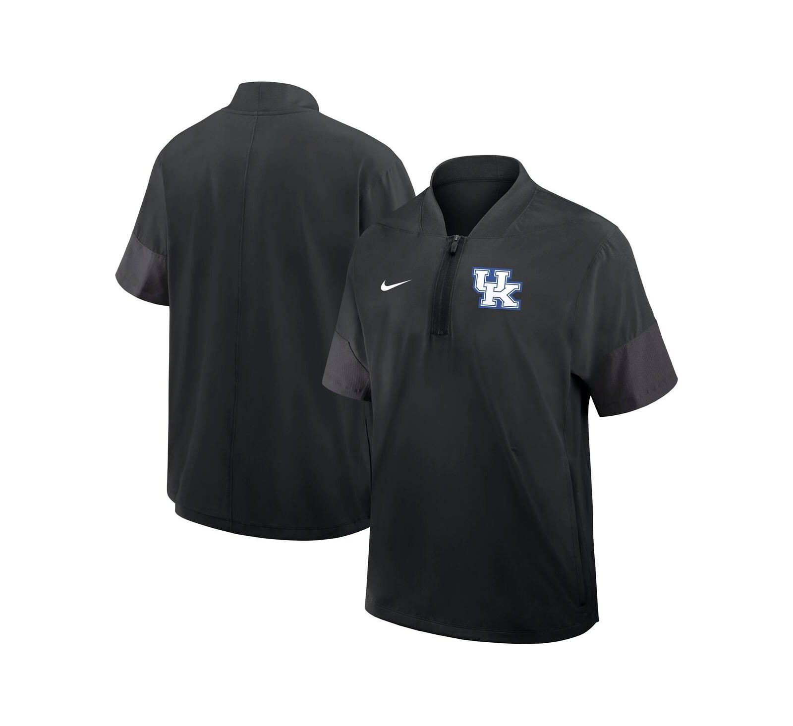 Nike Men's Black Kentucky Wildcats 2025 Sideline Coaches Lightweight Short Sleeve Jacket