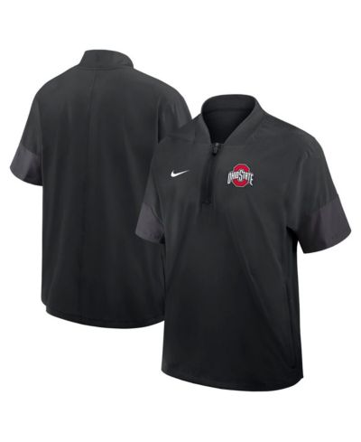Мужская легкая куртка Nike Black Ohio State Buckeyes 2025 Sideline Coaches с коротким рукавом