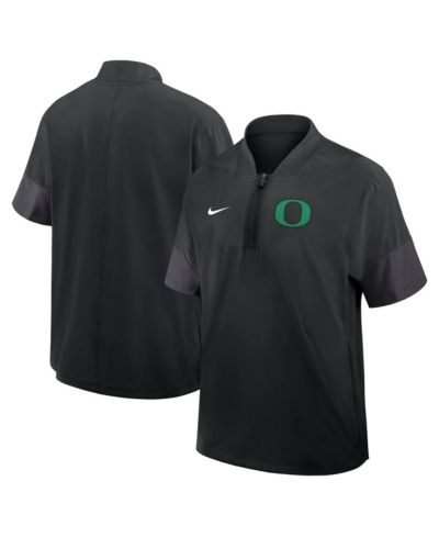 Мужская куртка Nike Black Oregon Ducks 2025 Sideline Coaches Lightweight Short Sleeve