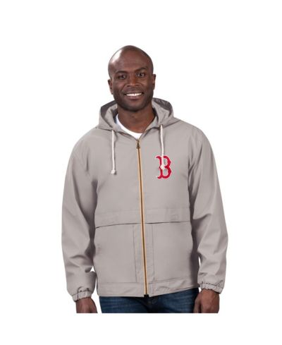 Мужская дождевик G-III Sports by Carl Banks Gray Boston Red Sox Full-Zip