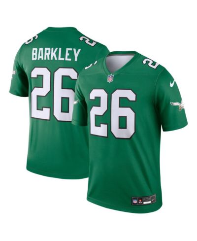 Мужская джерси Nike Saquon Barkley Kelly Green Philadelphia Eagles Alternate Legend