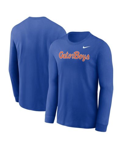 Nike Мужская футболка с длинным рукавом Florida Gators, синий Royal