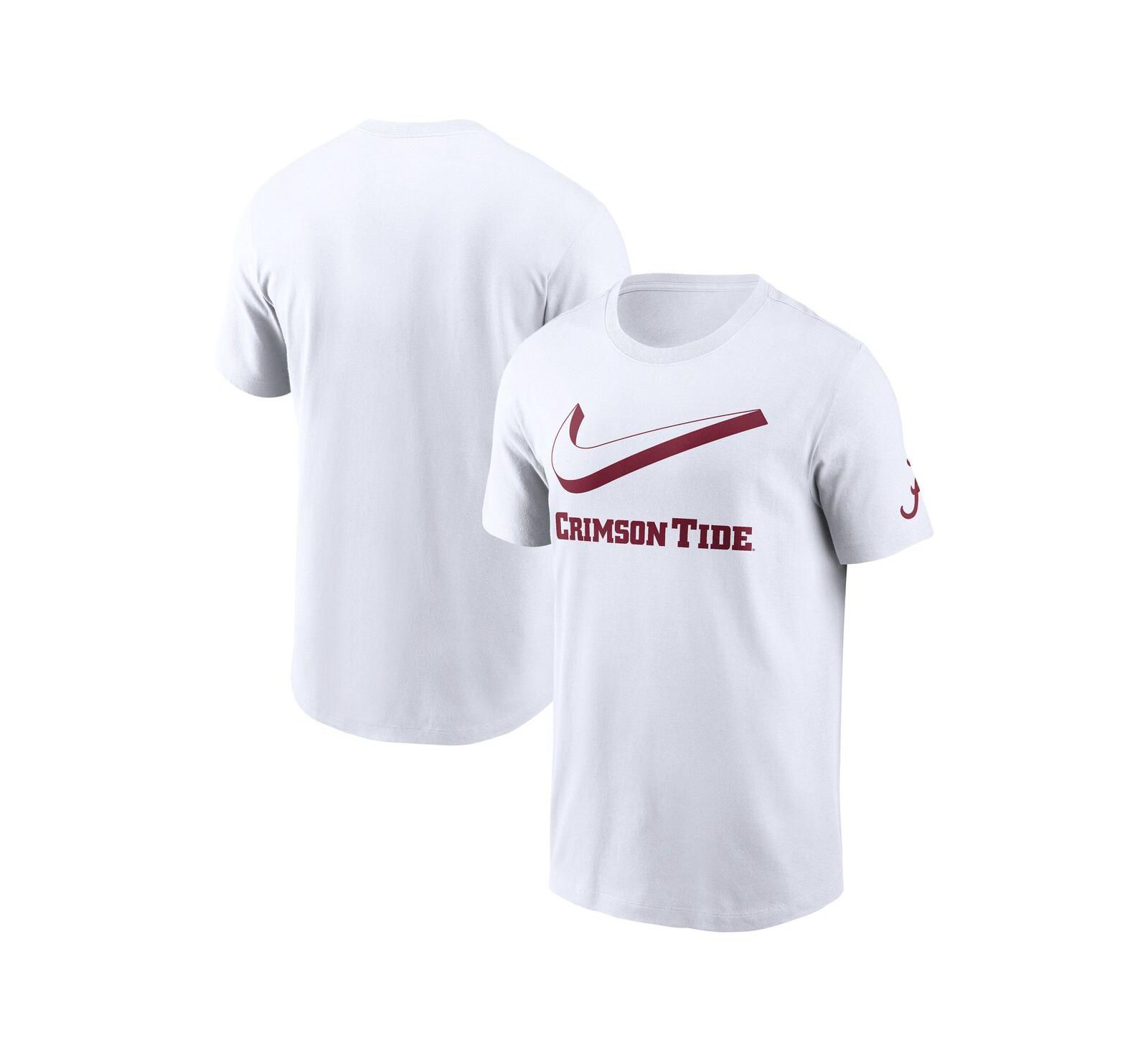 Мужская футболка Nike White Alabama Crimson Tide Primetime 2-Hit Swoosh
