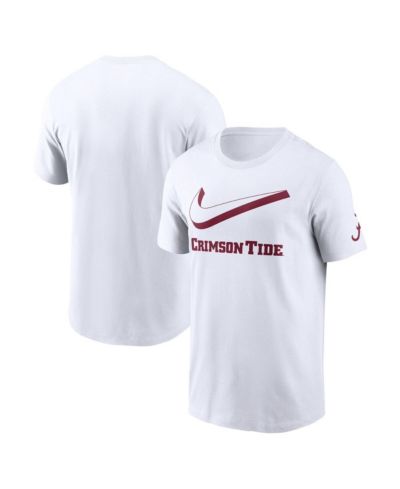 Мужская футболка Nike White Alabama Crimson Tide Primetime 2-Hit Swoosh