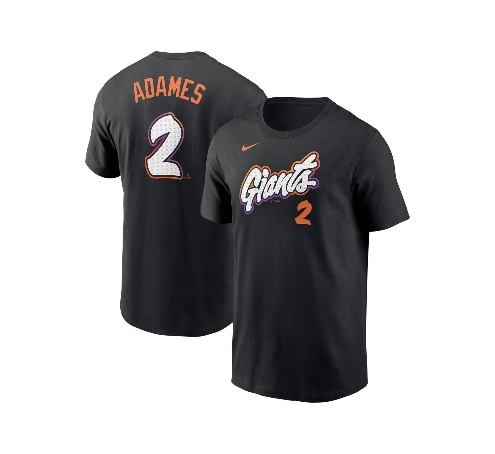 Nike Men's Willy Adames Black San Francisco Giants 2025 City Connect Fuse Name & Number T-Shirt