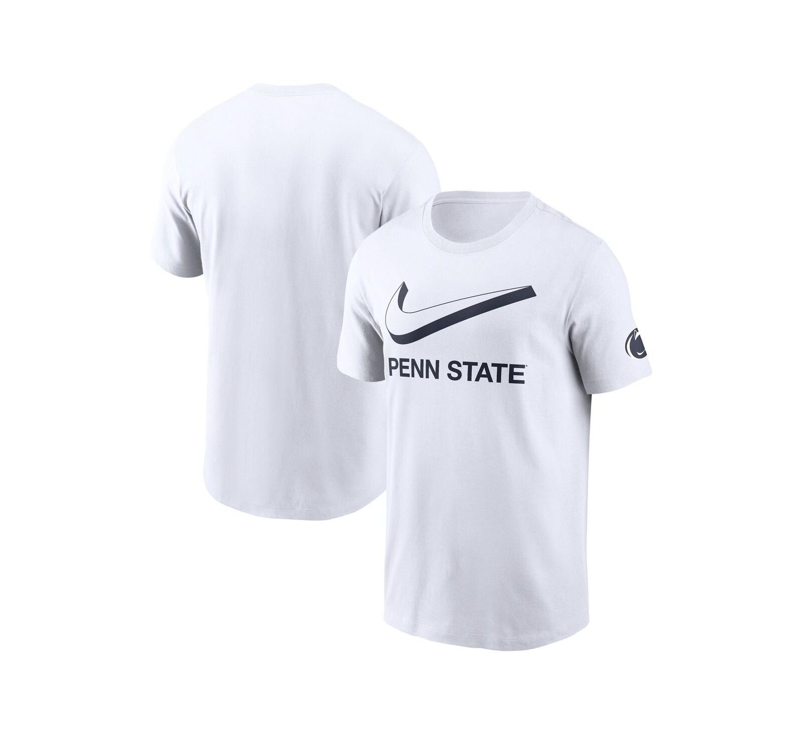 Мужская белая футболка Nike Penn State Nittany Lions Primetime 2-Hit Swoosh