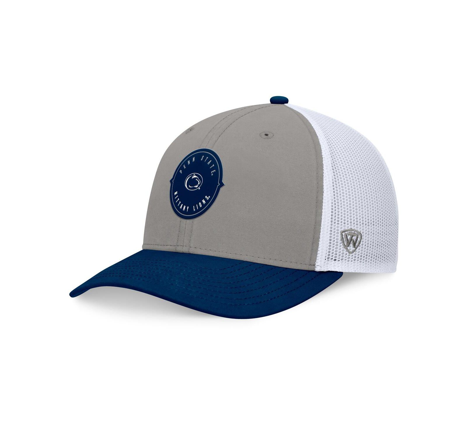 Top of the World Men's Gray/Navy Penn State Nittany Lions Rob Trucker Adjustable Hat