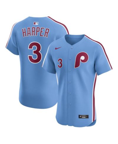 Мужская джерси Nike Bryce Harper Light Blue Philadelphia Phillies Alternate Elite