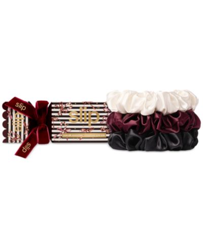 Шелковая резинка для волос Slip 3-Pc. Pure Silk Large Sugar Plum Scrunchie Cracker