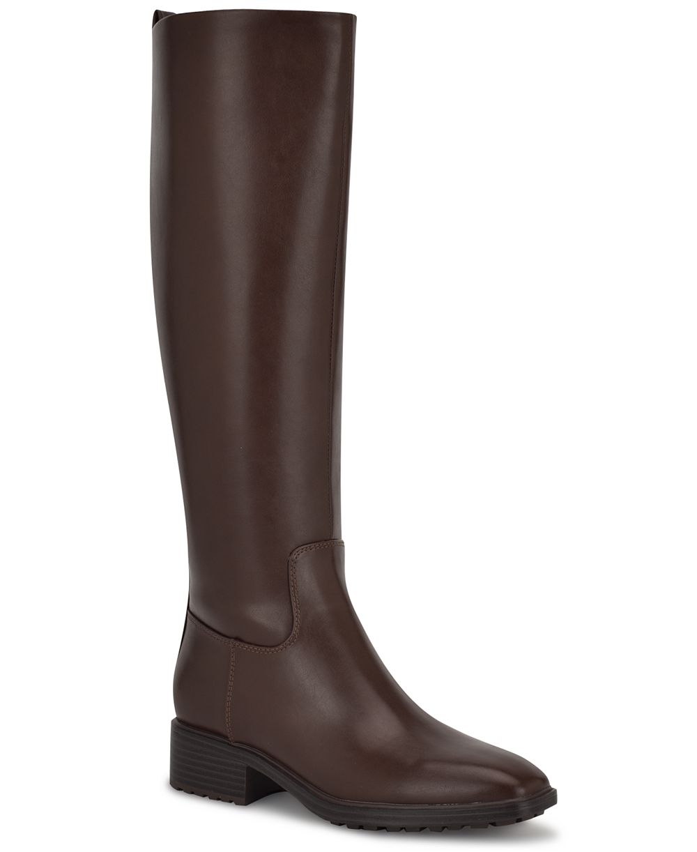 Nine West ботфорты Barile Tall Wide Calf с блочным каблуком Женские